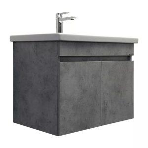 Тумба подвесная Comforty Осло 70 с раковиной Como 70 Бетон светлый 00-00006118CF
