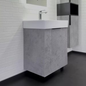 Тумба напольная Comforty Асти 60 с раковиной CF3WL032 Бетон светлый 00-00019190CF