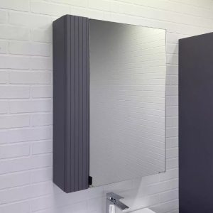 Шкаф зеркальный Comforty Лима 60 Антрацит 00-00019425CF