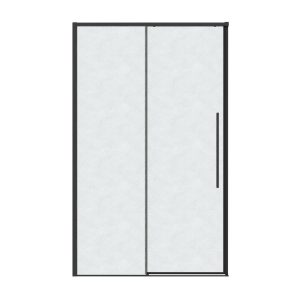 Душевая дверь Grossman Galaxy 100 Черный / Шиншила 100.K33.01.100.21.02