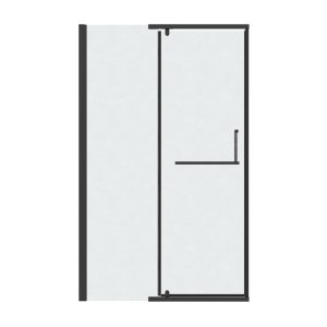 Душевая дверь Grossman Pragma 120 левая Черный / Шиншила 100.K33.03.120.21.02