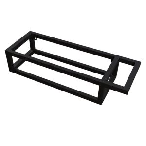 Тумба подвесная Grossman Метрис 60 с правым полотенцедержателем Черный матовый 105002