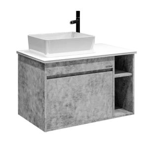 Тумба подвесная Grossman Фалькон 80 Бетон 108005