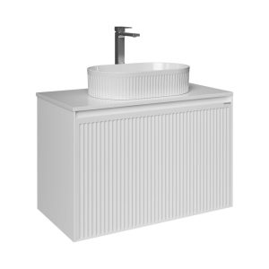 Тумба подвесная Grossman Кристалл 80 Белый глянцевый 108045