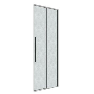 Душевая дверь Grossman Galaxy 110 правая Хром / Шиншила 1/2.K33.01.11.10.02