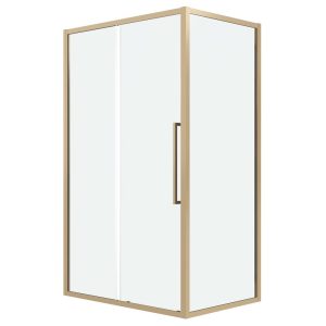 Душевой уголок Grossman Cosmo 100х100 Золото / Прозрачное 120.K33.02.1010.32.00