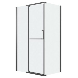 Душевой уголок Grossman Pragma 100х80 левый Черный / Шиншила 120.K33.03.1080.21.02