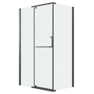 Душевой уголок Grossman Pragma 120х100 левый Черный / Шиншила 120.K33.03.1210.21.02