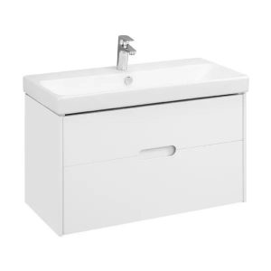 Тумба подвесная Aquaton Оливия 90 с раковиной Адриана Белый матовый 1A2544K0OL010