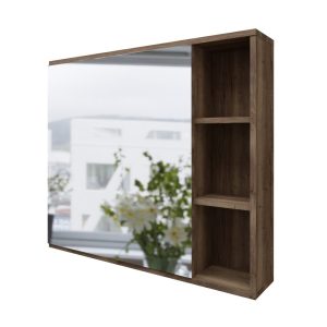 Шкаф зеркальный Grossman Форта 80 Дуб темный 2080022