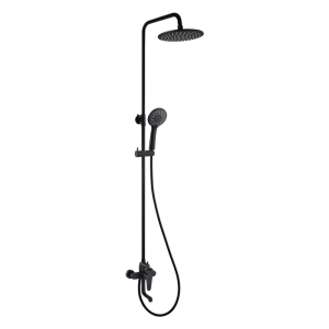 Душевая система Olive’s Barros с изливом Черный матовый 22511-1BRB