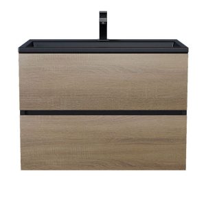 Тумба подвесная Uperwood Barsa 70 Черный / Дуб сонома 2930205157