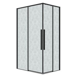 Душевой уголок Grossman Galaxy 110х70 левый Черный / Шиншила 300.K33.01.70R11L.21.02