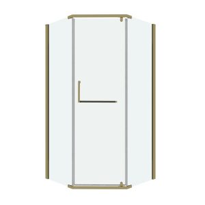 Душевой уголок Grossman Pragma 90х90 Золото / Прозрачное 302.K33.03.9090.32.00
