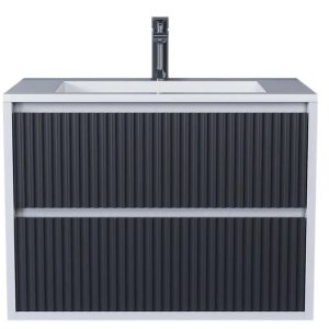 Тумба подвесная Uperwood Next Premium 70 с раковиной Белый / Графит 3930205163 Тумба подвесная Uperwood Next Premium 70 с раковиной Белый / Графит 3930205163