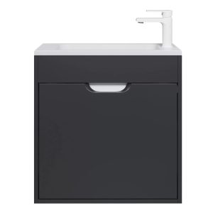 Тумба подвесная Uperwood Modul 60 с раковиной Черный матовый 393020547
