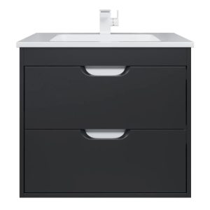 Тумба подвесная Uperwood Modul 62 с раковиной Черный матовый 393020549