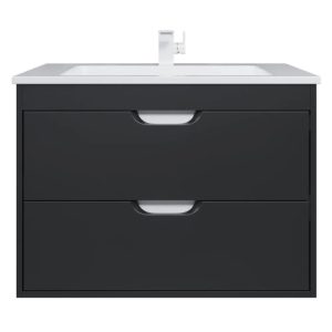 Тумба подвесная Uperwood Modul 77 с раковиной Черный матовый 393020551 Тумба подвесная Uperwood Modul 77 с раковиной Черный матовый 393020551