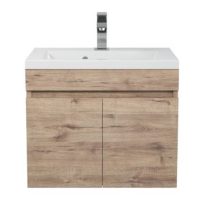 Тумба подвесная Uperwood Eva 49,7 с раковиной Крафт табачный 3930313467