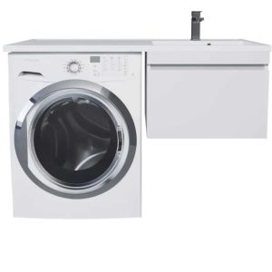 Тумба подвесная Uperwood Magenta 45 под стиральную машину Белый матовый 5930205162