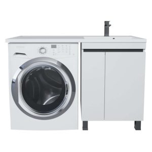 Тумба напольная Uperwood Magenta 45 под стиральную машину Белый / Графит 5930205166