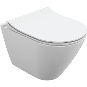 Унитаз подвесной Cersanit City Smart Clean с сиденьем дюропласт микролифт Белый глянцевый 64822