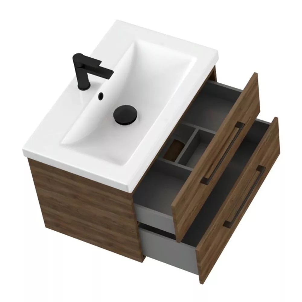 Тумба подвесная Cersanit Lara 70 Орех Табак 69159 Тумба подвесная Cersanit Lara 70 Орех Табак 69159 — изображение 3