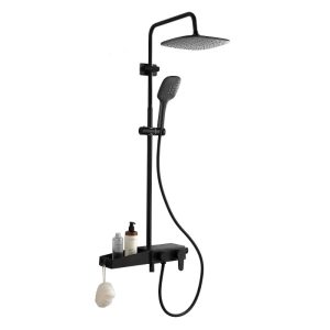 Душевая система Azario AZ-80 Черный матовый AZ-801-2B Душевая система Azario AZ-80 Черный матовый AZ-801-2B