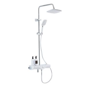 Душевая система Azario AZ-82 Хром / Белый AZ-821 Душевая система Azario AZ-82 Хром / Белый AZ-821