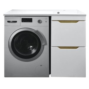 Тумба напольная Azario Magenta 120 правая под стиральную машину с раковиной CS00079141