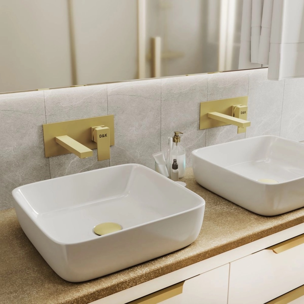 Смеситель встраиваемый D&K Bayern.Liszt для раковины Золото матовое DA1514407 Смеситель встраиваемый D&K Bayern.Liszt для раковины Золото матовое DA1514407 — изображение 2