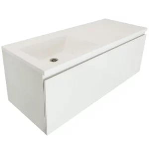 Тумба подвесная Эстет Dallas Luxe  140 с раковиной Белый ФР-00002926