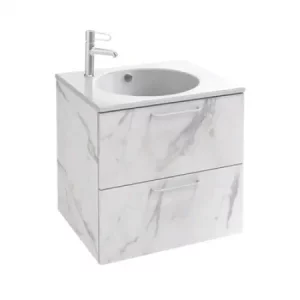 Тумба подвесная Jacob Delafon Odeon Rive Gauche 80 Белый мрамор Тумба подвесная Jacob Delafon Odeon Rive Gauche 80 Белый мрамор