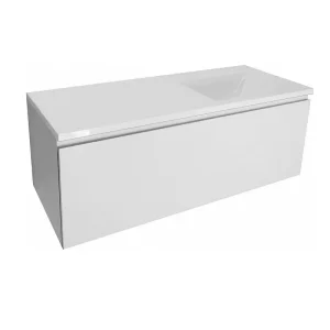 Тумба подвесная Эстет Dallas Luxe  99,2 с раковиной Белый ФР-00002320