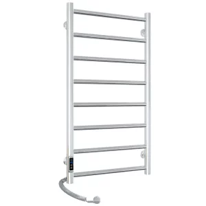 Полотенцесушитель электрический Laris Джаз П8 80х40 левый Хром глянцевый 73207473