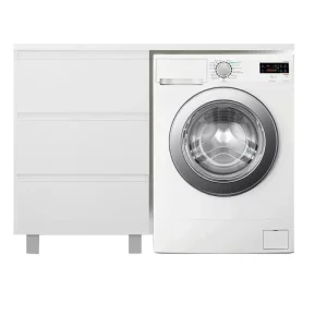 Тумба напольная Эстет Dallas Luxe под стиральную машину 115 с раковиной Белый ФР-00002300