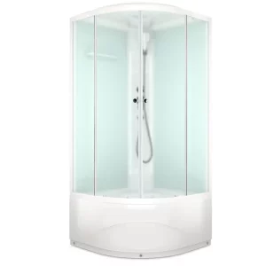 Душевая кабина Domani-Spa Delight Slim high без электрики 90х90 Белый, Поддон высокий
