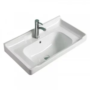 Раковина мебельная Comforty Overbuild 71х47,5 Белый глянцевый 4139756