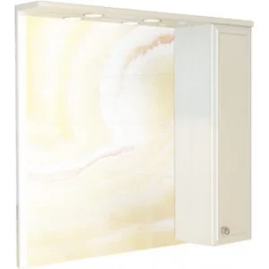 Шкаф зеркальный Comforty Сочи 84 Белый глянец 00003132119CF