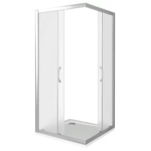 Душевой уголок Bas Latte 100х185 Хром / Прозрачное