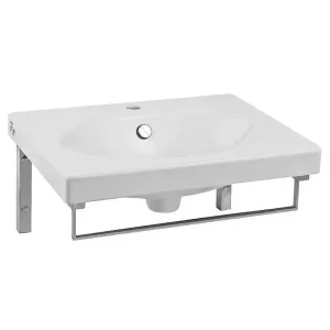 Раковина подвесная Sanita Next 60 с полотенцедержателем NXT60SLWB01KR