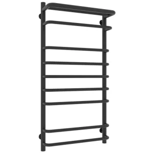 Полотенцесушитель водяной Laris Стандарт П9 100х50 Черный матовый 73208013ЧМ