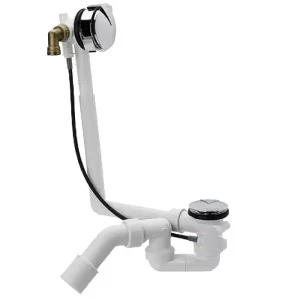 Ванна акриловая 1MarKa Aelita 170х90 Белый 01аэ1790 Слив-перелив 1MarKa для ванны автомат Хром SE-GC4