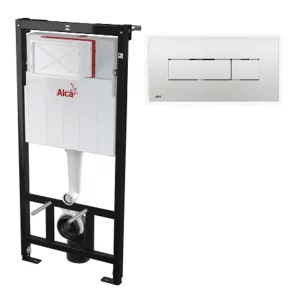 Инсталляция Alcadrain Sadromodul для скрытого монтажа унитаза с клавишей смыва Хром SET 3v1 AM101/1120 RU+M371-0001 Инсталляция Alcadrain Sadromodul для скрытого монтажа унитаза с клавишей смыва Хром SET 3v1 AM101/1120 RU+M371-0001