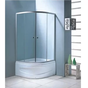 Душевой уголок Водный мир 80х80 с поддоном Хром / Матовое