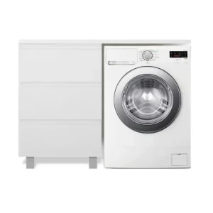 Тумба напольная Эстет Dallas Luxe под стиральную машину 105 с раковиной Белый ФР-00009668