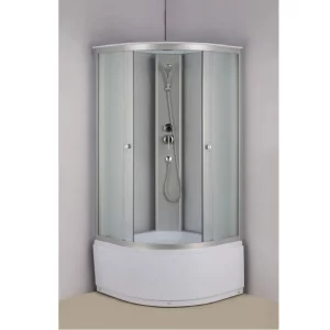 Душевая кабина Водный мир 80х80 ,Хром / Матовое, Высокий поддон