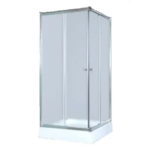Душевой уголок Водный мир 80х80 с поддоном Хром / Матовое