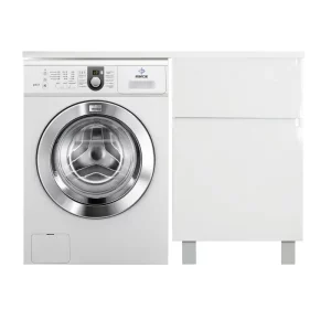 Тумба напольная Эстет Dallas Luxe под стиральную машину 140 с раковиной Белый ФР-00002907