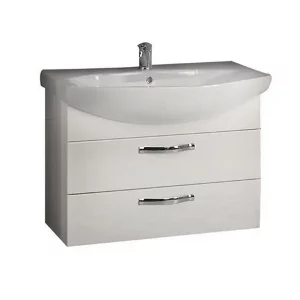 Тумба с раковиной Aquaton Ария 80 M белая 1A1408K0AA010